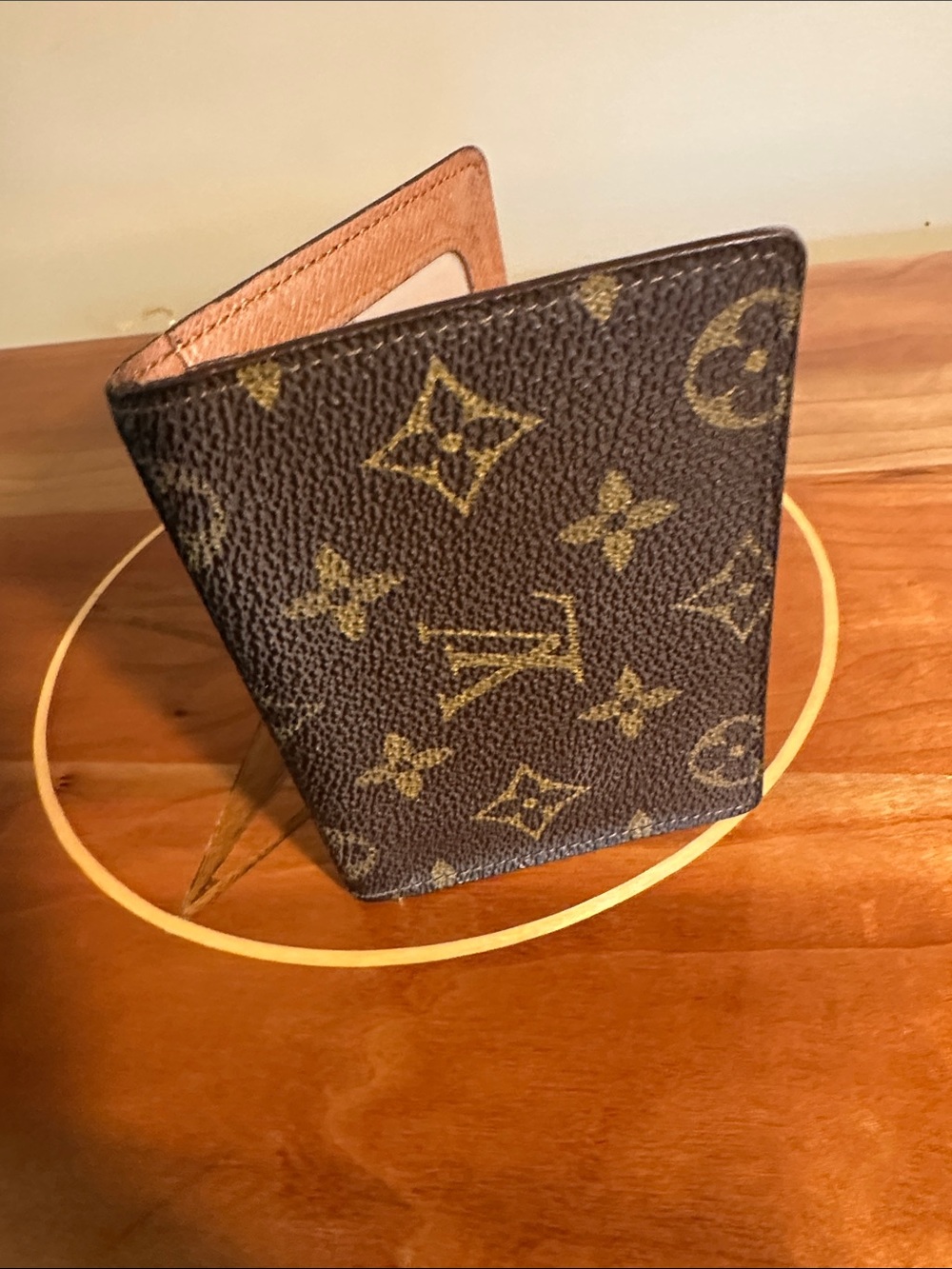 Authentic Louis Vuitton Monogram Porte 2 Cartes ID card holder.